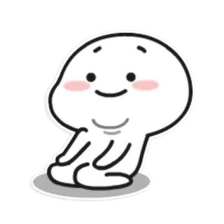 😉 47cd0848 słodki, kreskówka, kawaii, blob, szczęśliwy, minimalistyczny telegram sticker