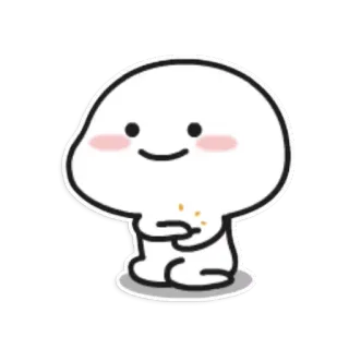 👏 9263ad9b słodki, postać, emoji, szczęśliwy, prosty, kawaii telegram sticker