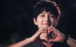 😍 5da71ca1 Schauspieler, Koreanisch, Herz, Liebe, K-Drama, Song Joong-ki telegram sticker