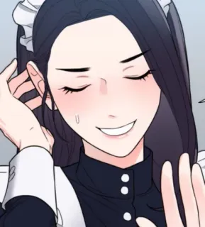 👀 d5282317 อนิเมะ, เมด, ยิ้มเยาะ, ผู้หญิง, ตัวละคร, มังงะ telegram sticker