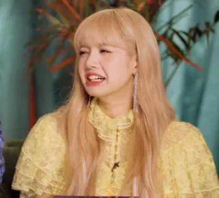 🦋 b6469977 Lisa 리사, 블랙핑크, 가수, K팝, 연예인, 셀럽, 아이돌, 표정 telegram sticker