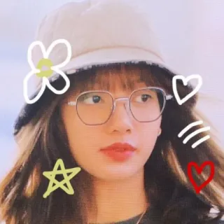 🦋 e8d26b1f 여자, 사람, 꽃, 하트, 별 telegram sticker