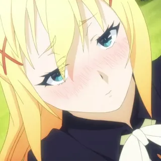 🛡 3a3c9e6c Darkness Konosuba Anime, Rubia, Konosuba, Darkness telegram sticker