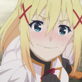 🛡 5b90fdb1 Darkness KonoSuba Anime, Darkness, KonoSuba, personaje, rubia, ecchi telegram sticker