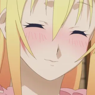 💫 78bc152d Darkness KonoSuba anime, rubia, sonriendo, Darkness, KonoSuba, mujer telegram sticker