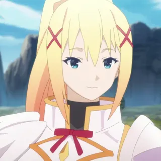 💫 a21a07ba Darkness Konosuba Anime, Personaje, Rubio, Konosuba, Darkness telegram sticker