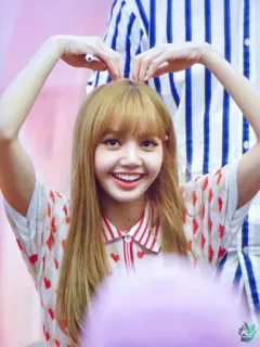 🙆‍♀️ 3ca25453 Lisa リサ, KPOP, アイドル, ハート, セレブ, 歌手 telegram sticker