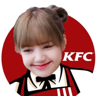 🍗 54dfbe50 KFC KFC, ファストフード, リサ, Blackpink, セレブ, ミーム telegram sticker