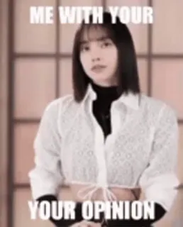 🗿 e9c24b76 ME WITH YOUR
YOUR OPINION Мем, Смешно, Мнение, Юмор, Сарказм, Реакция whatsapp sticker