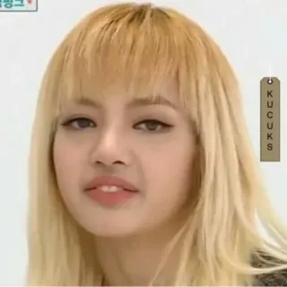 😒 922daf9f KUCUKS mulher, loira, rosto, retrato whatsapp sticker