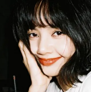 ☺️ b1f26c01 Lisa mulher, retrato, cabelo preto, celebridade, cantora whatsapp sticker