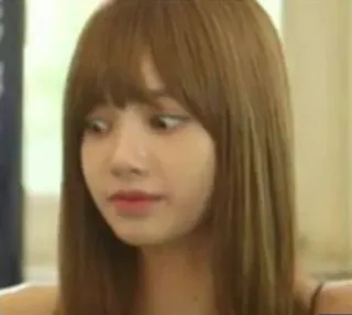 😳 de214798 Lisa lisa, kpop, blackpink, meme, engraçado, reação whatsapp sticker