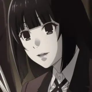 🃏 30c9981e Yumeko Jabami Kakegurui Anime, Kakegurui, Yumeko Jabami, Gokken, School, Hoge inzet telegram sticker