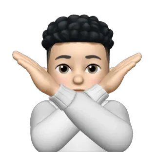 🙅‍♂️ bee9c78c กอดอก, ไม่, หยุด, ปฏิเสธ, อวตาร telegram sticker
