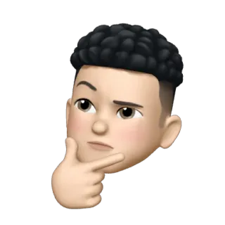 🤔 c26c62ff memoji, กำลังคิด, อิโมจิ, การ์ตูน, ครุ่นคิด telegram sticker