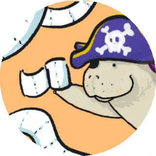 🧻 271405e2 cướp biển, hải cẩu, hoạt hình, động vật telegram sticker