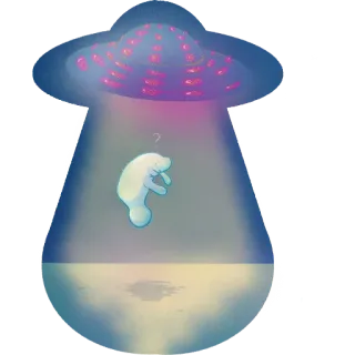 Lamentino the manatee whatsapp stickers