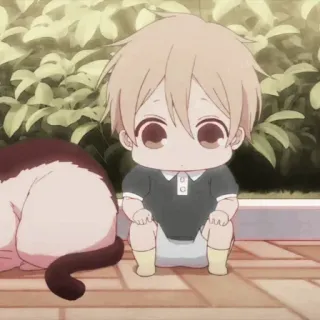 ❤️‍🔥 060e37f3 Anime, Trẻ con, Dễ thương, Mèo, Em bé, Manga, Kawaii telegram sticker