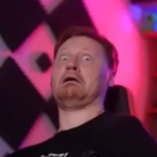 😦 234299b4 男人, 脸, 震惊, 惊讶, 肖像, 搞笑 telegram sticker