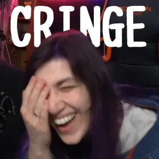 🤦‍♀ 504dd239 CRINGE 尬, 捂脸, 表情包, 反应, 女人, 笑 telegram sticker