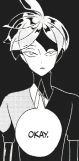 😕 6089641e OKAY. 만화, 애니메이션, 표정, 오케이 telegram sticker