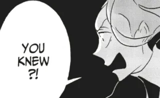 😡 da97866f YOU KNEW?! 애니메이션, 만화, 표정, 충격, 질문 telegram sticker