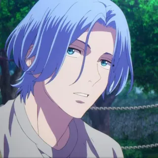 ❄️ 0376b5a9 Reki Kyan SK8 the Infinity Anime, SK8 the Infinity, Reki Kyan, blaue Haare, Charakter, Animation telegram sticker