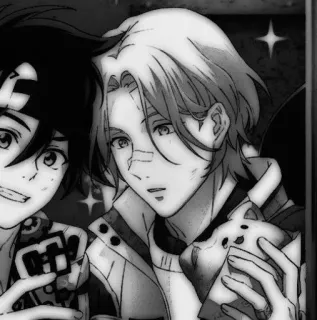 🖤 3d23b2e8 Аниме, Мультфильм, Друзья, Милый, Портрет, Анимация whatsapp sticker