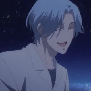 🖤 81d9c0f7 Reki Kyan SK8 the Infinity Аниме, SK8 the Infinity, Реки Кян, Персонаж, Улыбается whatsapp sticker