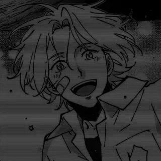 🖤 8749a984 Аниме, Манга, Мультфильм, Счастливый, Улыбка, Мальчик whatsapp sticker