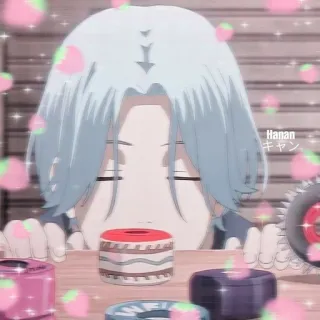 🖤 f94404b8 Hanan
キャン Аниме, Персонаж, Милый, Скейтборд, Колеса, Розовый, Голубой, Скейтбординг whatsapp sticker