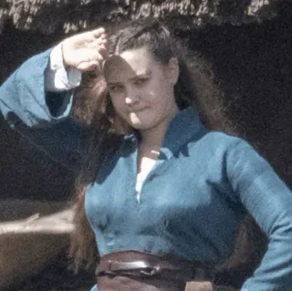 🍇 1bd8e4c2 kobieta, średniowieczny, sukienka, portret telegram sticker