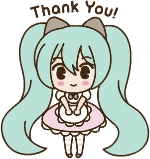 ☺️ 89f3ea56 Thank You! anime, manga, chibi, thank you, kawaii, cute telegram sticker