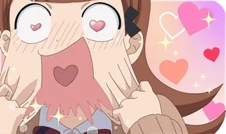 😍 8d37a7af Anime, Oczy w serca, Miłość, Kawaii, Kreskówka, Słodkie telegram sticker