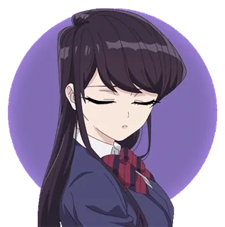 👎 97740f66 Komi Shouko Komi Can't Communicate Anime, Manga, Komi can't communicate, Komi Shouko, Mundur szkolny, Słodkie, Dziewczyna telegram sticker