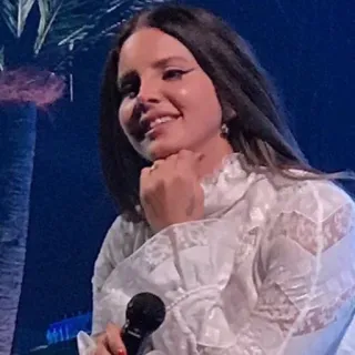 🍒 810806cd Lana Del Rey cantante, cantautore, musicista, performer, musica whatsapp sticker