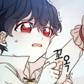 🧸 d9ad45be 끄옥 menino, chorando, anime, mangá, desenho animado, triste telegram sticker