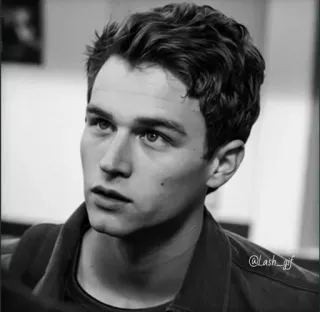 ▪️ a3ac80ca @Lash_gif hombre, retrato, persona, cara, blanco y negro telegram sticker