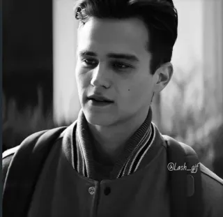 ▪️ fb3af1d5 @Lash_gif retrato, hombre, persona, blanco y negro, chaqueta telegram sticker