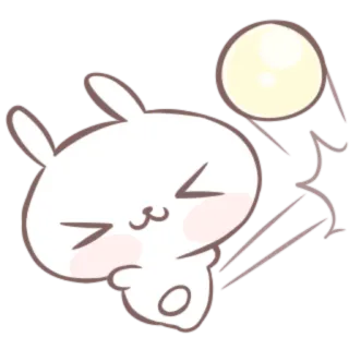 🍒 aee6d313 うさぎ, かわいい, 動物, バニー, カワイイ, ステッカー telegram sticker