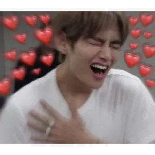 ❤️ 84c3879a V 愛, ハート, KPOP, アイドル, 男の子 telegram sticker