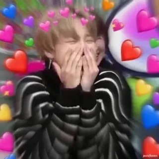 ❤️ bd8b3ba7 愛, ハート, かわいい, 崇拝, ファン, KPOP telegram sticker