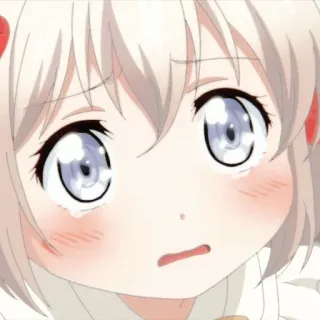 🦩 257b63ac 애니메이션, 소녀, 귀여운, 우는, 감정적인, 카와이 telegram sticker