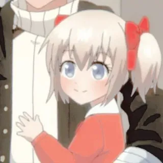 🦩 b964155d 애니메이션, 만화, 여자, 귀여운, 캐릭터, 손 흔드는 telegram sticker