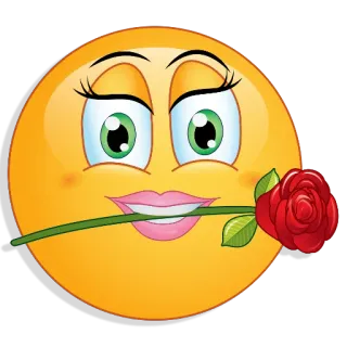 🌷 23b027dd 表情符号, 玫瑰, 花, 爱, 浪漫, 可爱 telegram sticker