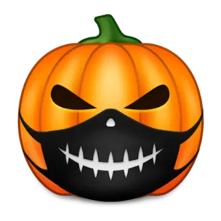 🎃 acc5d977 citrouille, halloween, masque, effrayant, automne, lanterne citrouille, automne telegram sticker