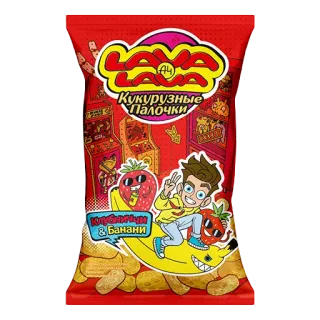 🍓 d9deff71 КУКУРУЗНЫЕ ПАЛОЧКИ đồ ăn vặt, thức ăn, hoạt hình, bao bì, nga, bánh que ngô, chuối, dâu tây telegram sticker
