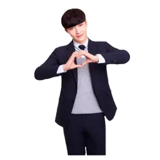 ❤️ 21b3bee9 hombre, corazón, amor, traje, coreano, actor telegram sticker