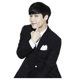 ☺️ a9c84854 hombre, traje, asiático, coreano, ídolo, moda, cantante telegram sticker