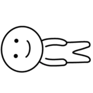 🙂 3d944b76 einfach, Smiley, Cartoon, minimalistisch, süß telegram sticker